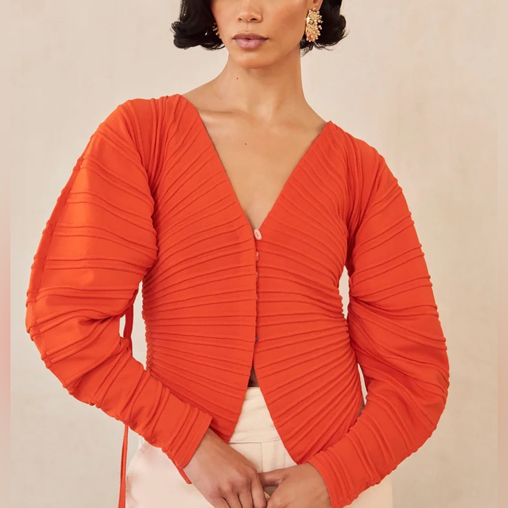 NWOT Cult Gaia Blair Cardigan Orange